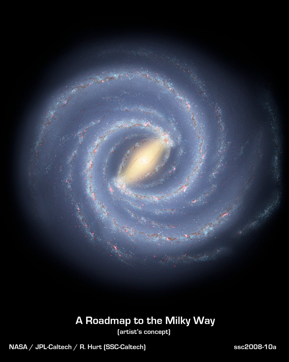 artist's concept of the Milky Way