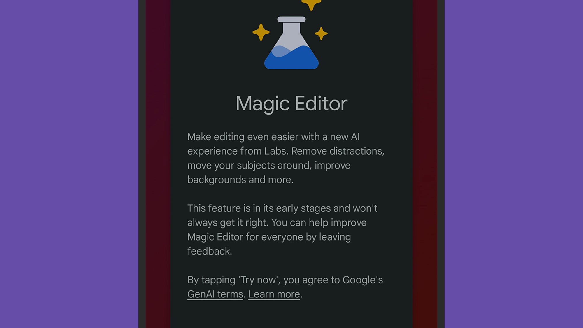 The Magic Editor is rolling out to selected Pixel phones now. Credit: David Nield