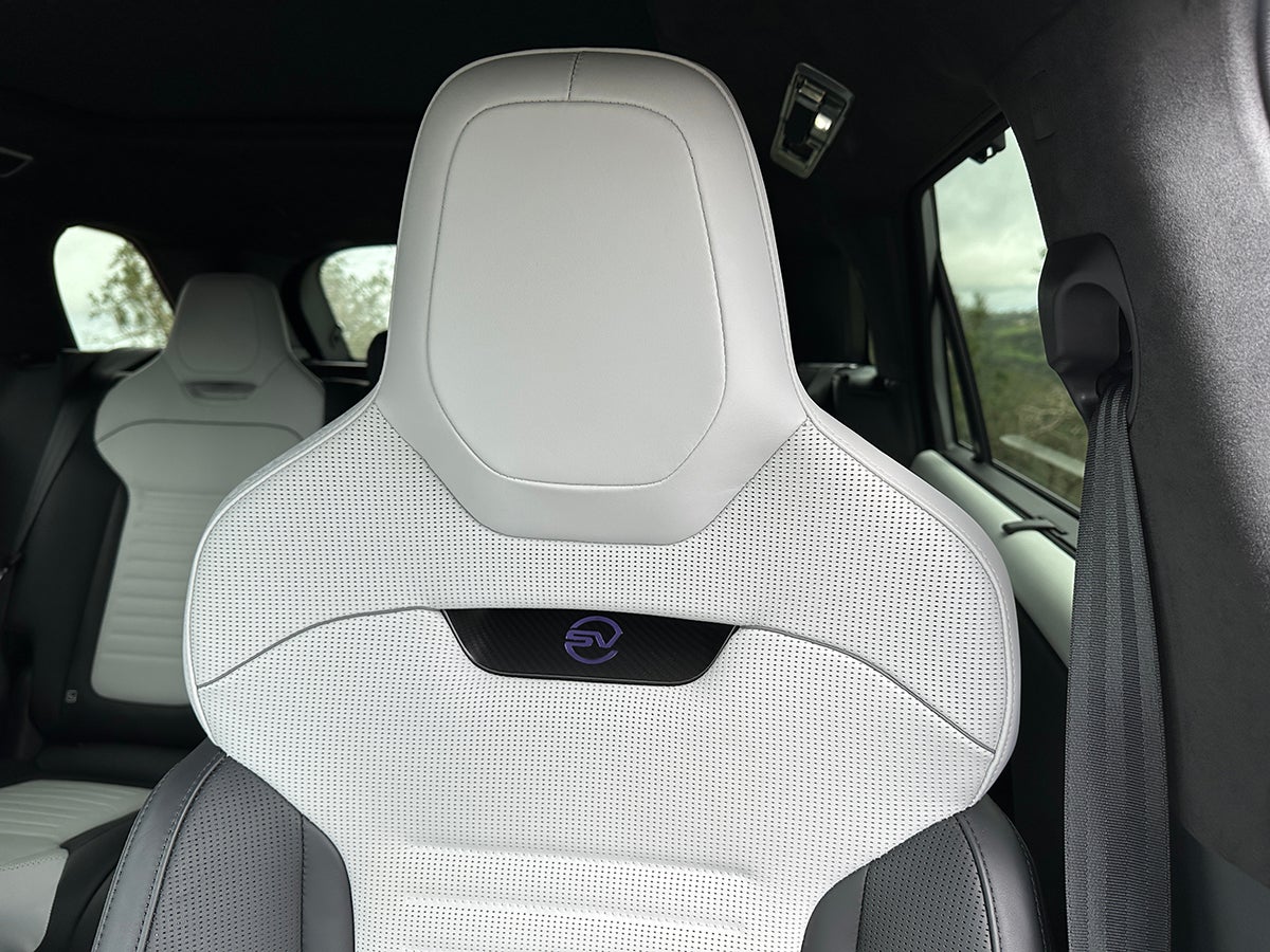 These Body and Soul seats pulse energy in time with the music, reducing driver fatigue. Credit: Kristin Shaw