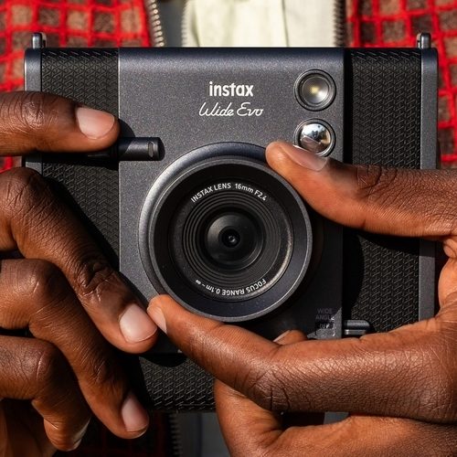 Fujifilm Instax Wide Evo Brings Classy Looks, Wide Lens, and Double-Width Prints in a Hybrid Instant Cam