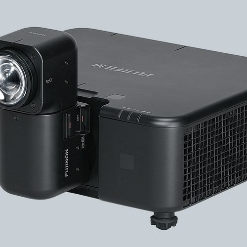 Fujifilm ZUH6000 UST Projector Uses a Rotatable Lens for Adjusting Beam Direction Without Moving the Device