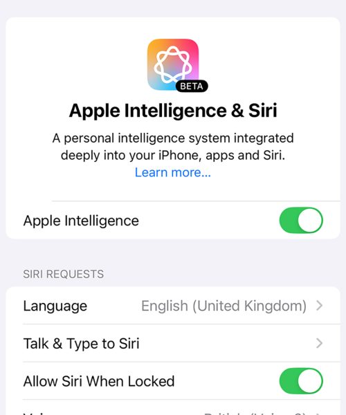 How to turn off Apple Intelligence on all your Apple devices