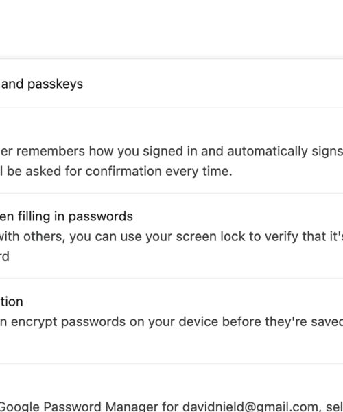 How to use the Google Password Manager