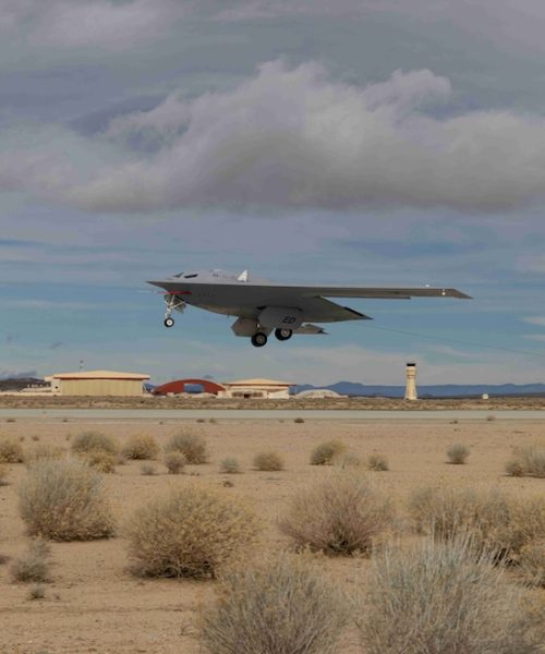 See the B-21 nuclear stealth bomber’s first official flight photos