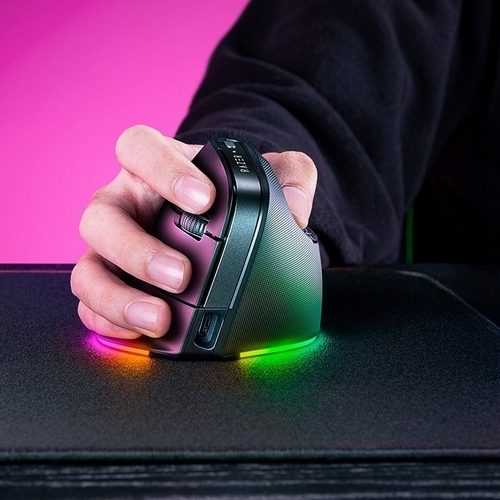 Razer Pro Click V2 Vertical Edition Pairs Productivity-Focused Mouse with 18 Zones of RGB LEDs