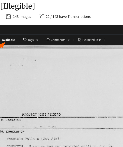The National Archives needs your help transcribing UFO and JFK files