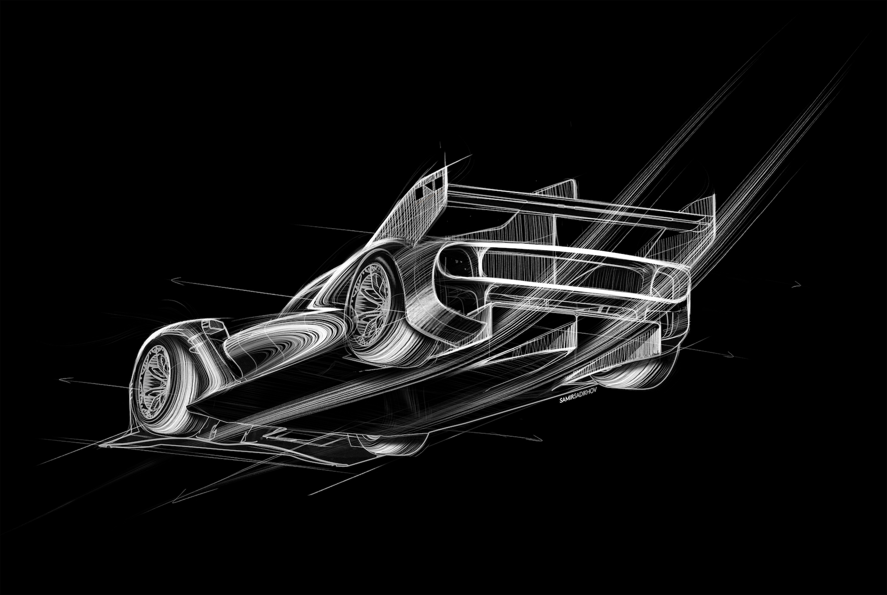 underside drawing of car