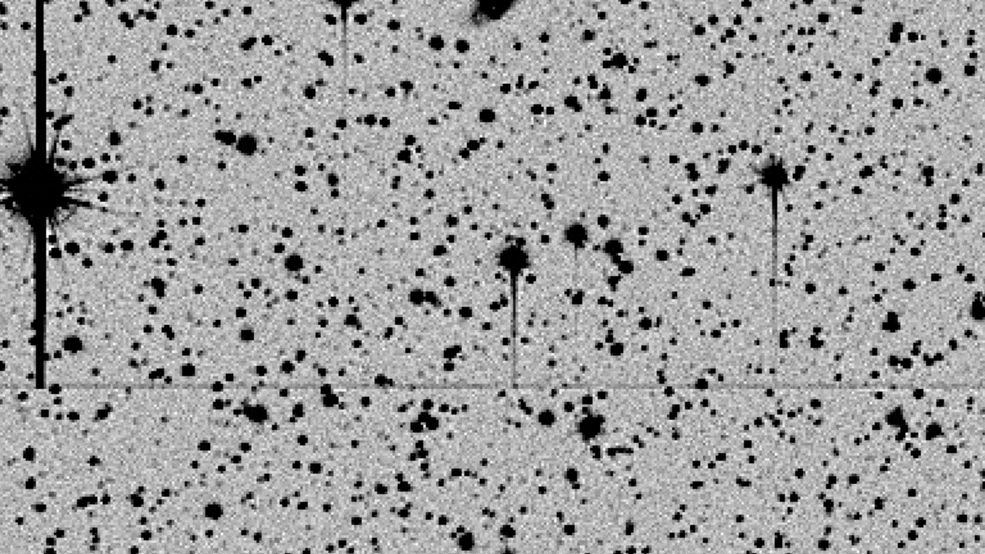 Observations of asteroid (35107) 1991 VH made using ESA’s Flyeye telescope. These images were acquired on 20 May 2025 during the telescope's 'first light' campaign. This animation was produced using 16 images, each acquired using an exposure of 60 seconds, over a period of approximately 16 minutes. The object’s apparent magnitude at the time of observation was +16.6. The smaller the magnitude, the brighter the object.