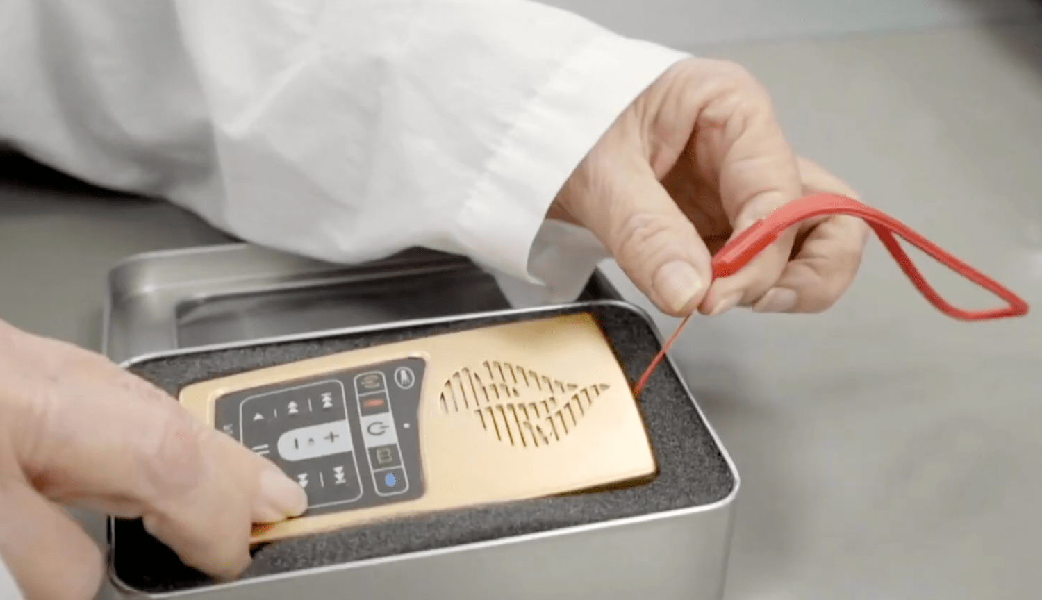 An example of one of In Touch Ministries' Messenger devices, seen in a promotional video. Credit: In Touch / YouTube