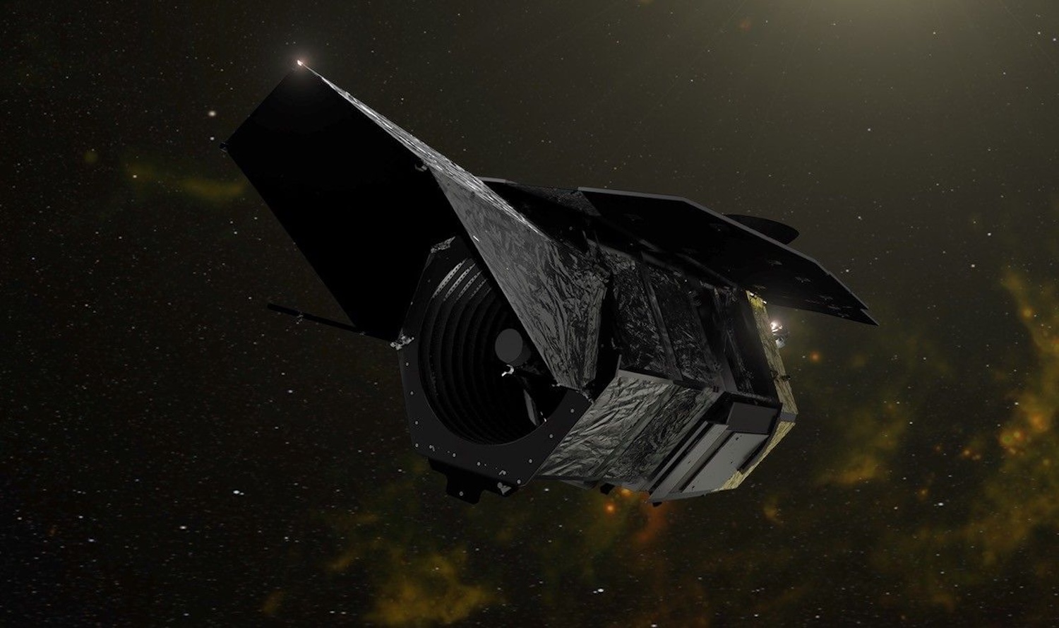 An artist's illustration of the Nancy Grace Roman Space Telescope once deployed into orbit. Credit: NASA
