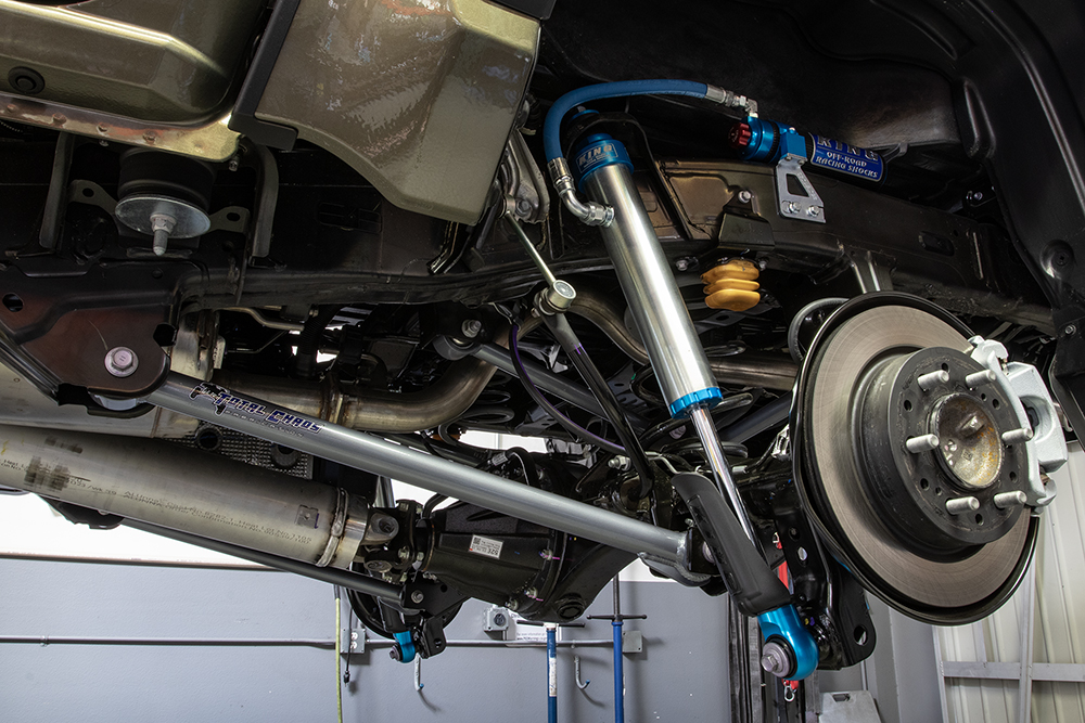 underside of off-road vehicle