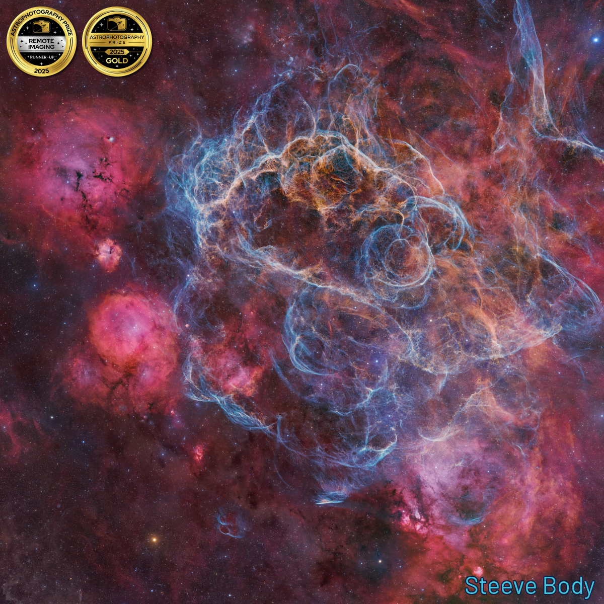 a swirling nebula