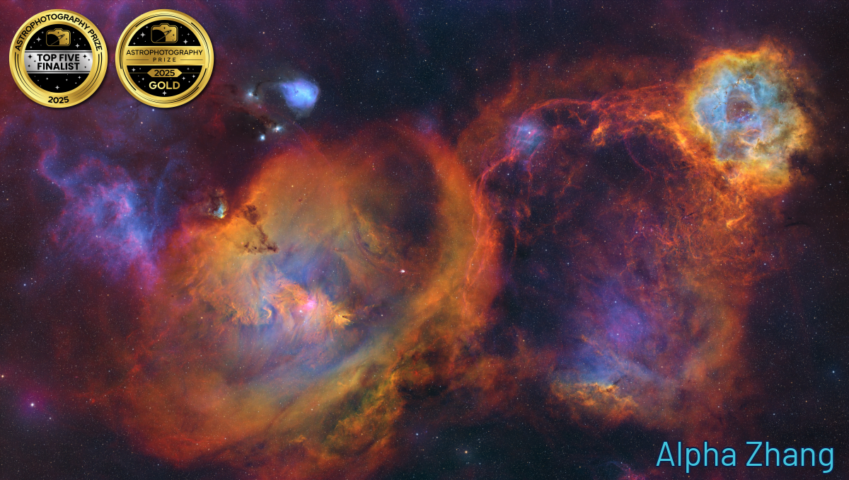 colorful nebula in space