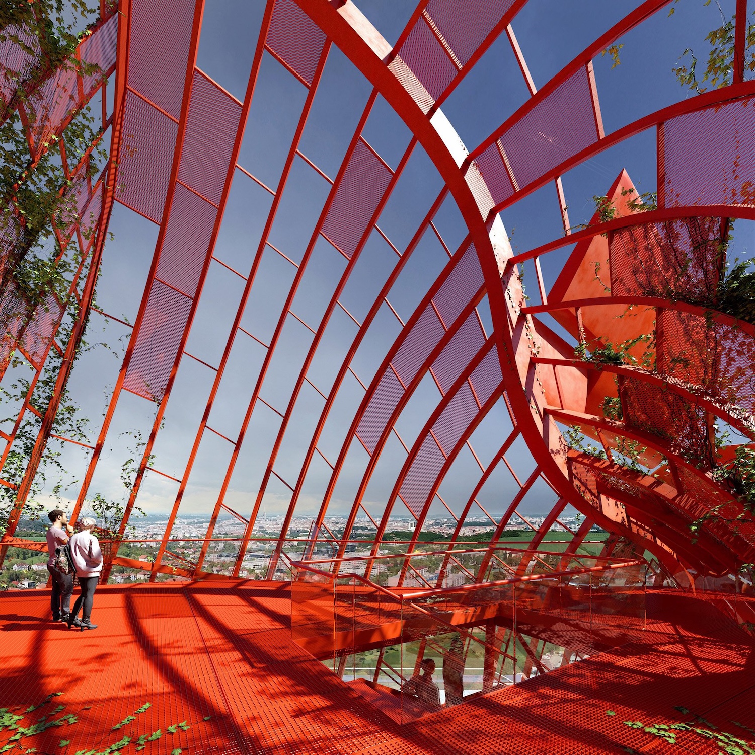 Concept art of Top Tower observation deck