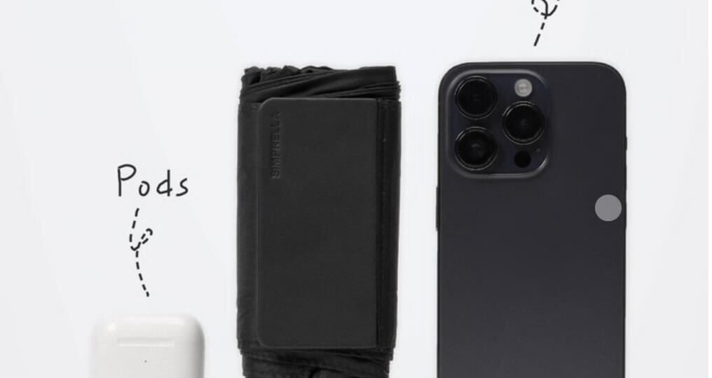 Redesigned umbrella is smaller than an iPhone