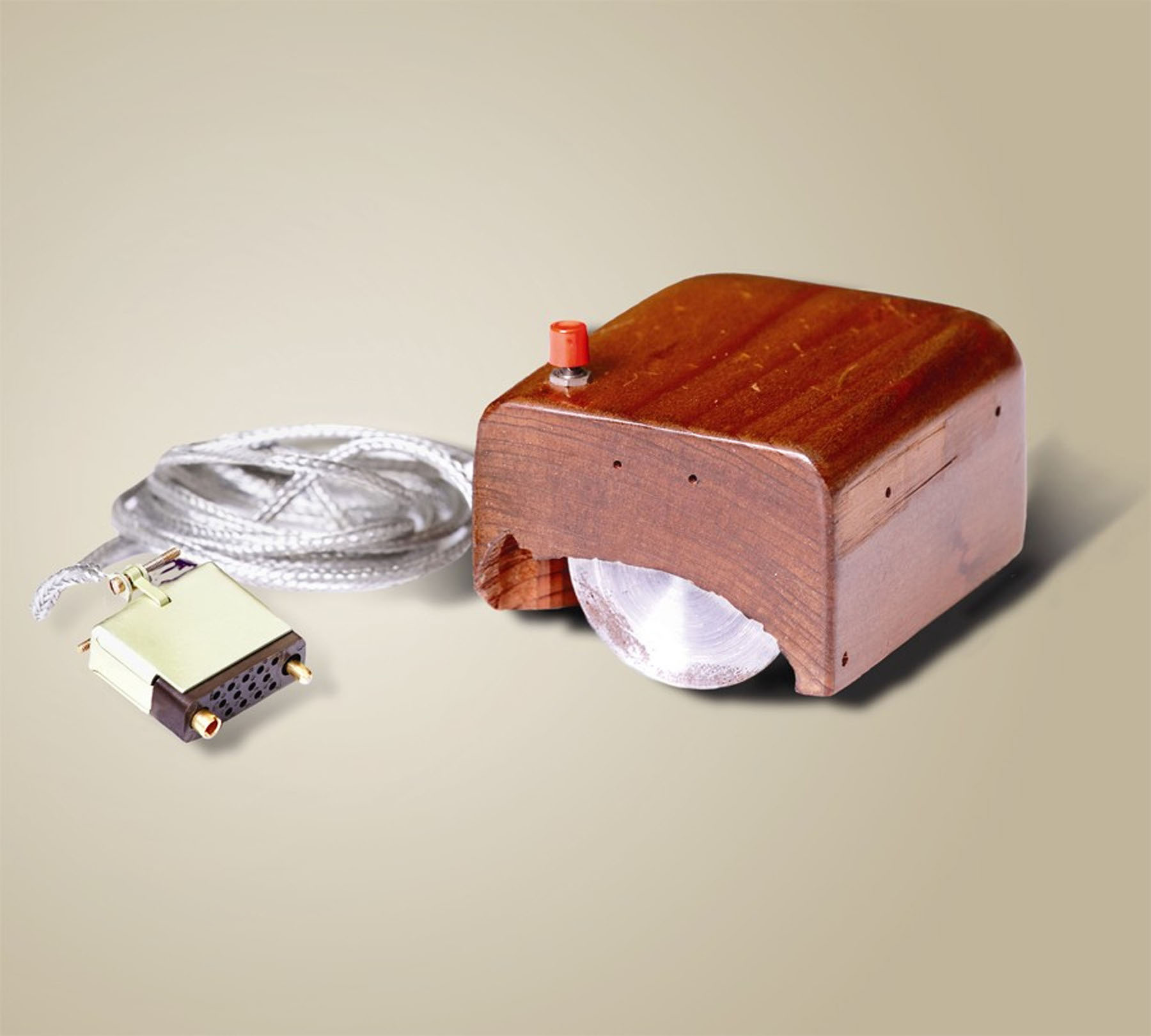 prototype first mouse, wood and wires