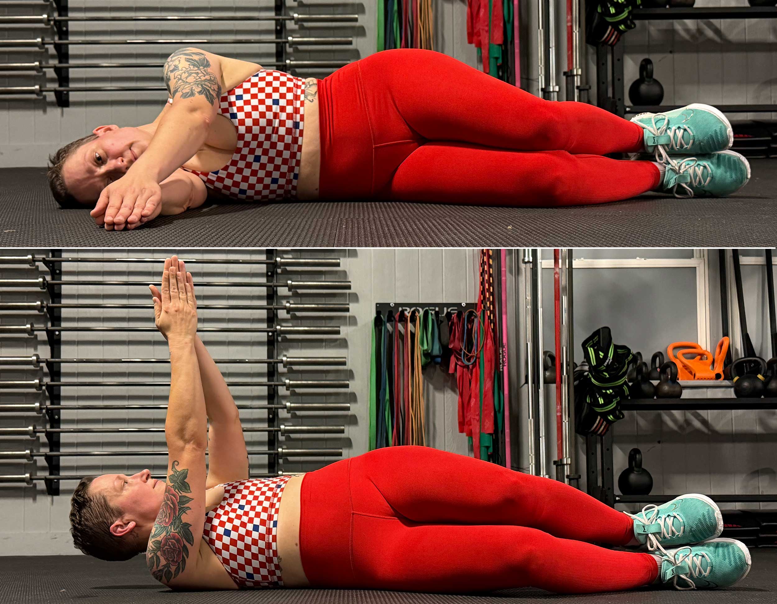 Upper back rotation back stretchStan