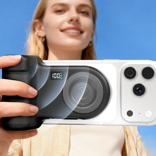 Belkin Stage PowerGrip Gives Your Phone a DSLR-Like Grip That Doubles as a MagSafe Power Bank