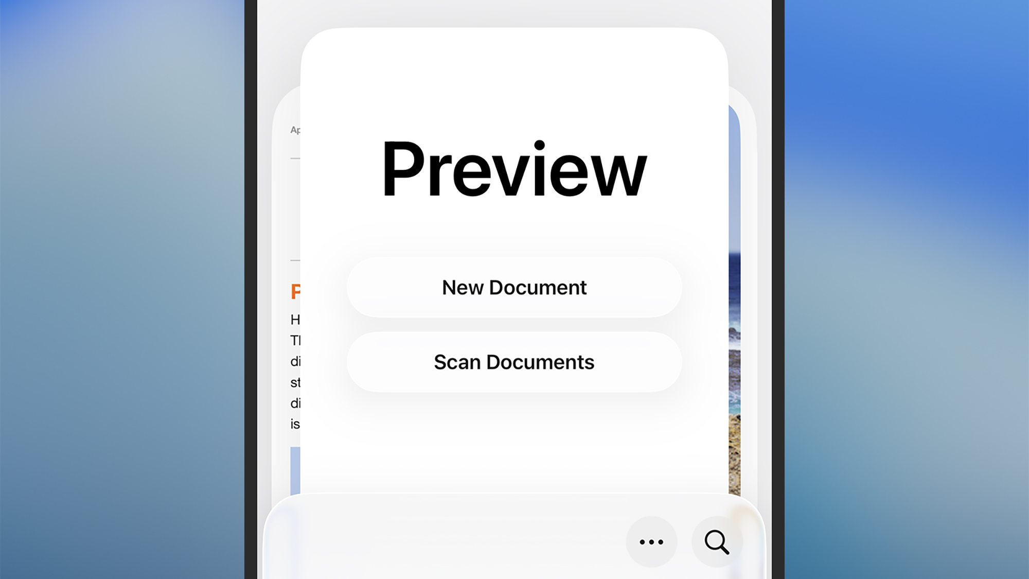 preview on iphone