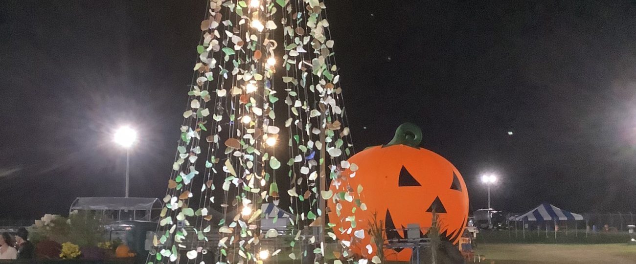 Meet the man who built a 15-foot-tall sea glass Christmas tree