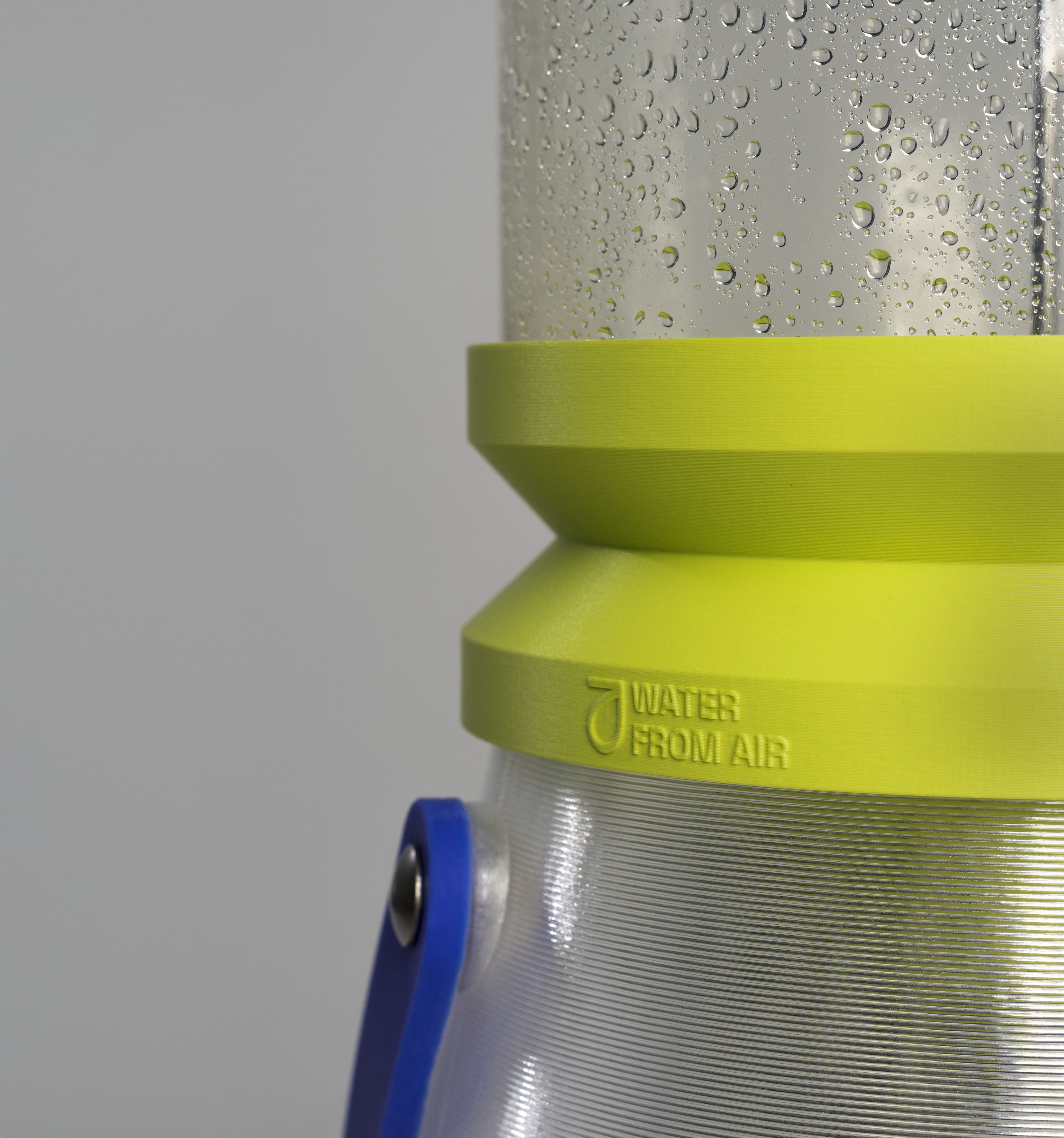 condensation gathers on inside of water jug
