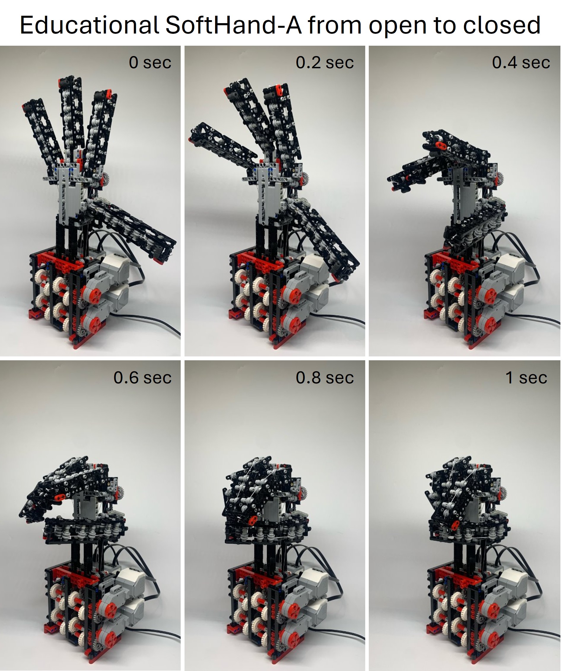 a robotic hand built out of legos