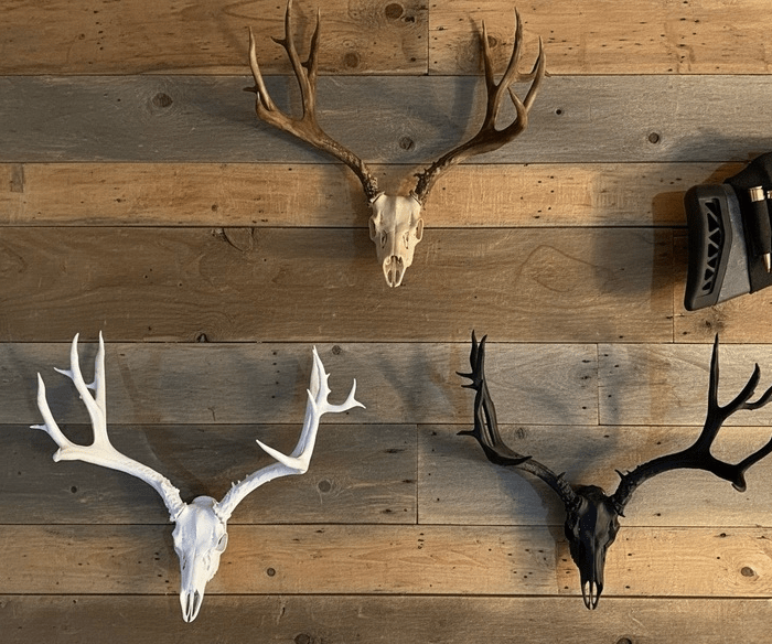 3D printed skulls make mounting antlers less of a bloody mess