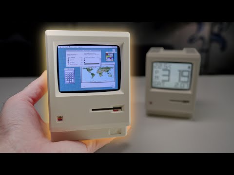Hobbyist builds retro Apple Macintosh inside toy clock