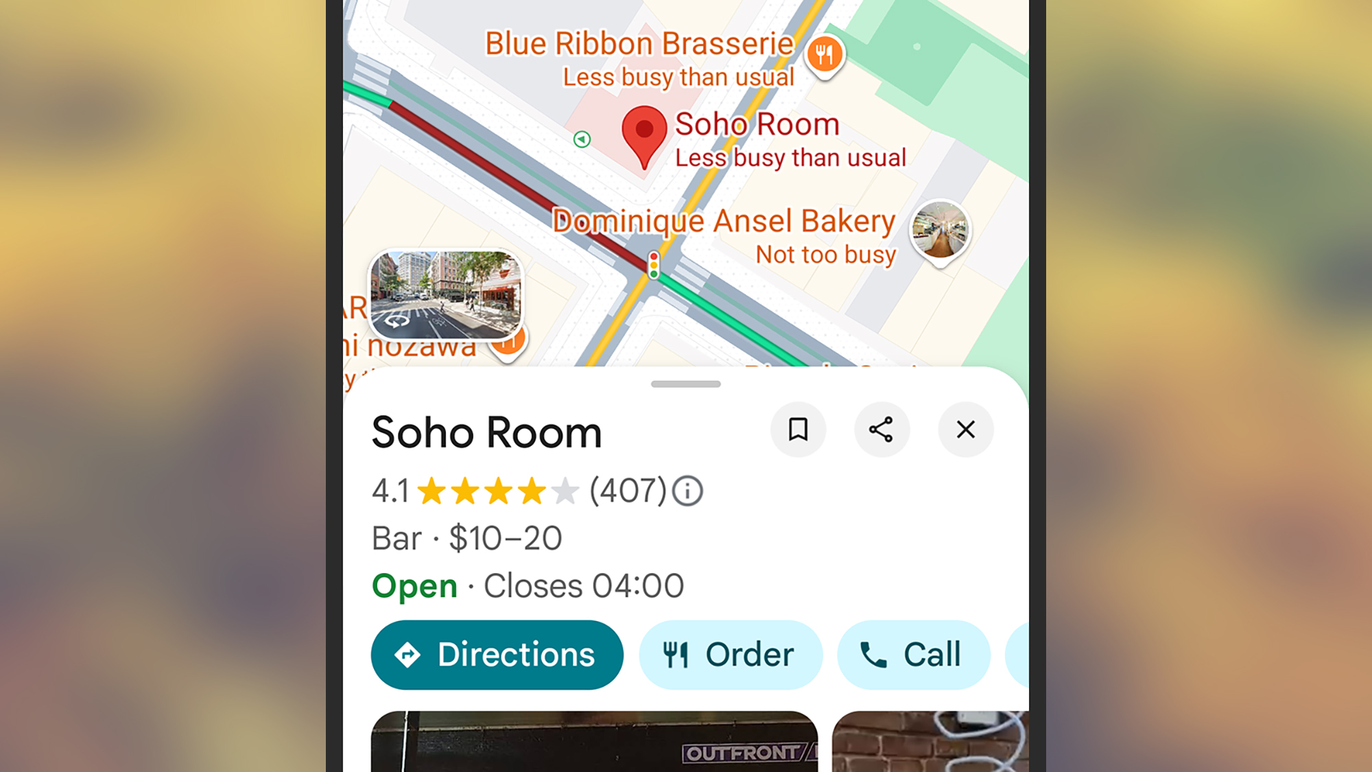screenshot of google maps