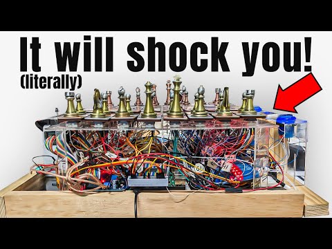 Man builds electrified chessboard that shocks players for bad moves