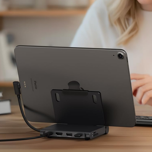 Satechi OntheGo Foldable Stand Hub Adds USB, HDMI, and More Ports to Your Tablet