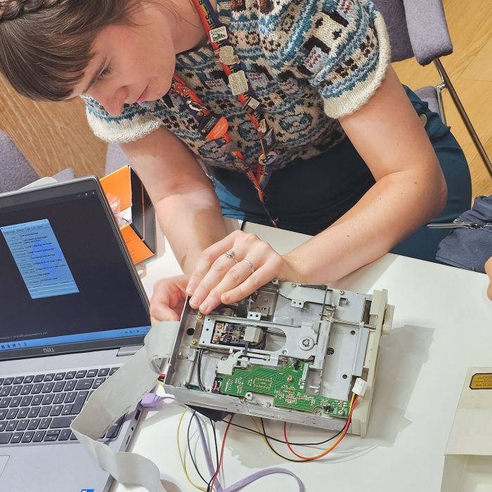 The archivist preserving decaying floppy disks