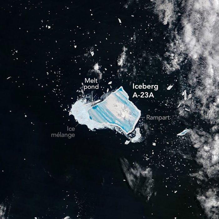 Why is this infamous iceberg turning blue?