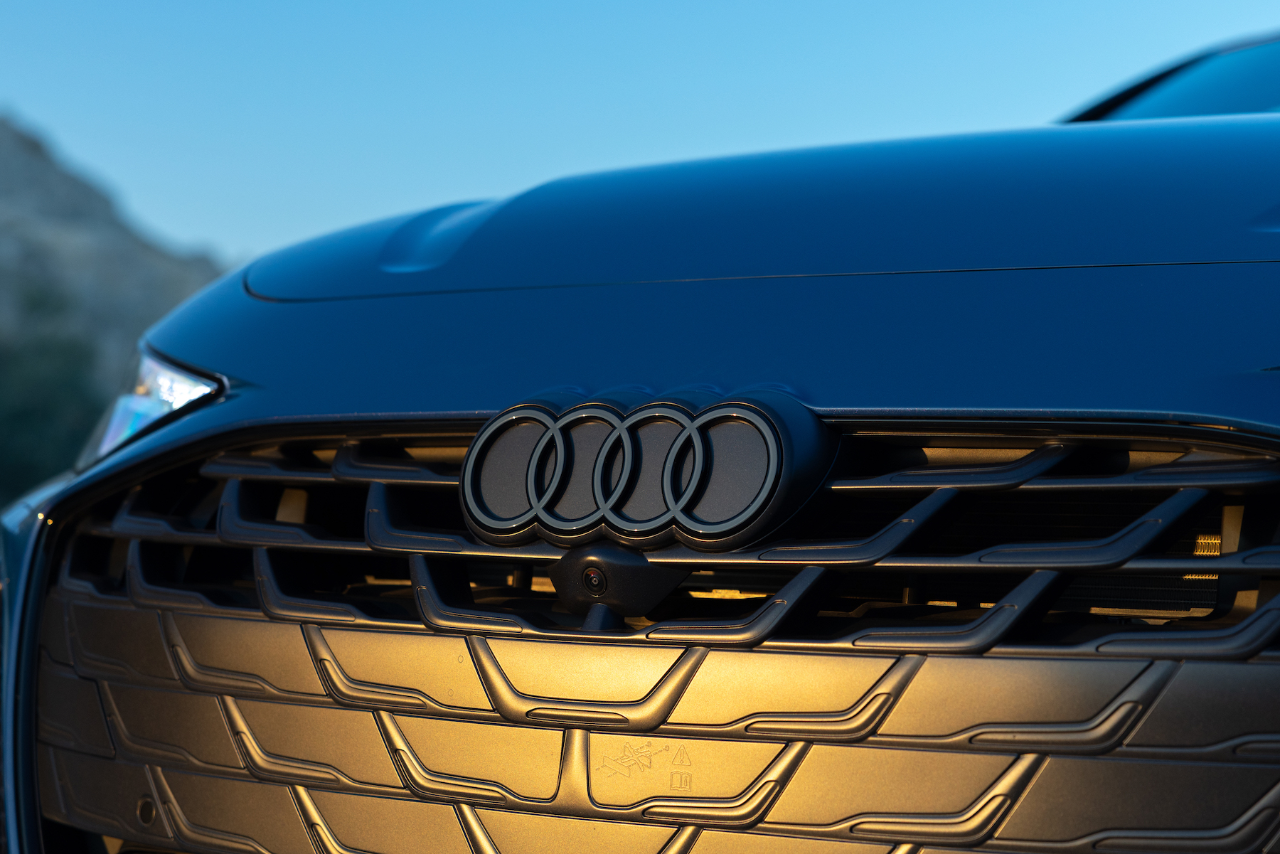 front of car with camera