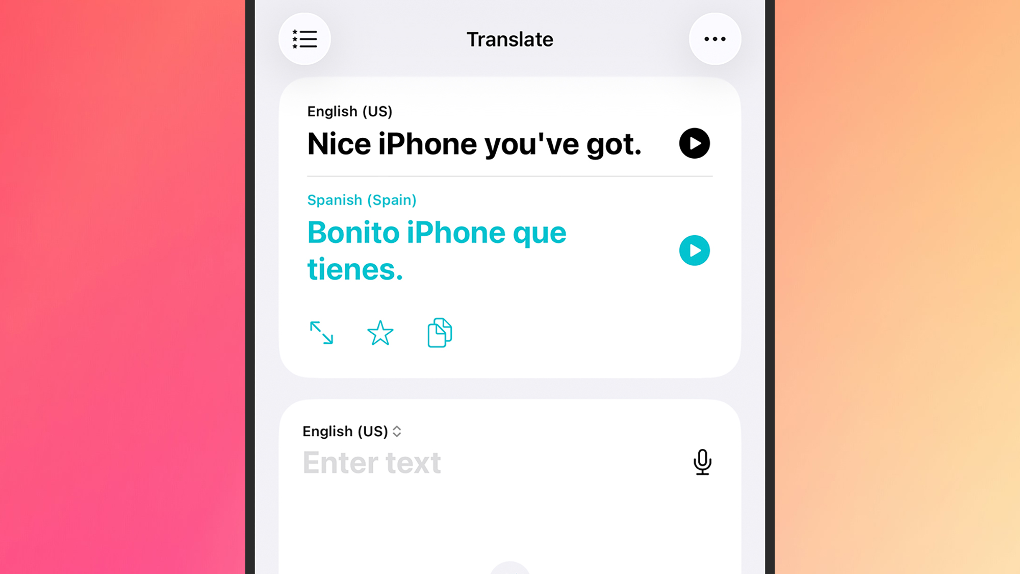 translations on iphone