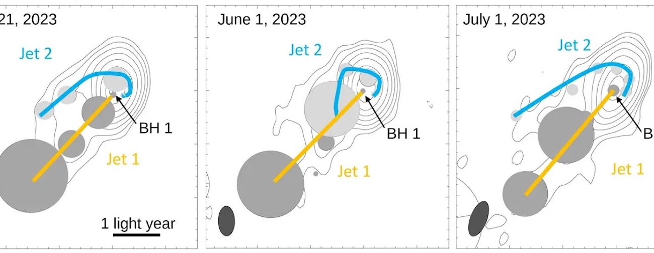 Two supermassive black holes are on a collision course