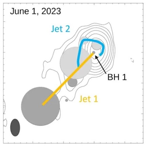 Two supermassive black holes are on a collision course