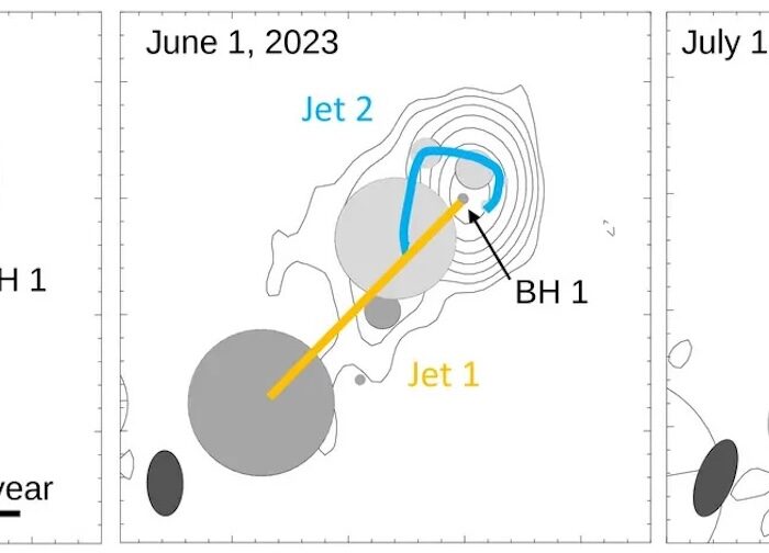 Two supermassive black holes are on a collision course