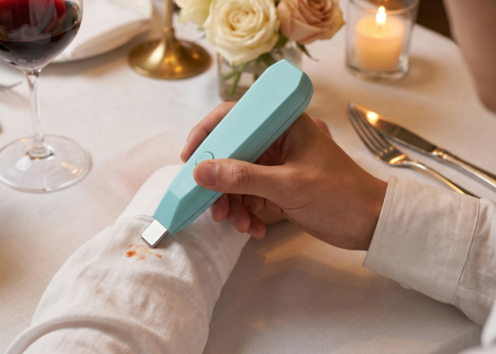 FireArt InstaSpot Uses Ultrasonic Vibrations to Clean Spot Stains Instantly